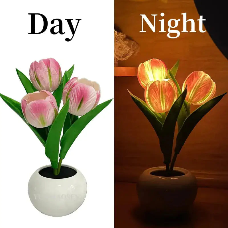 LED Tulip Lamp Night Simulation Flower